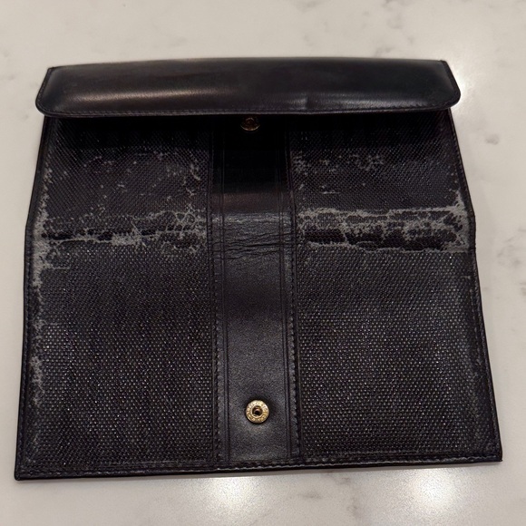 Fendi Black Textured Leather Wallet - Picture 6 of 10
